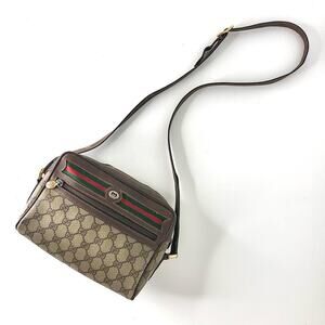 Gucci Ophidia GG Monogram Striped Supreme Small Crossbody Bag